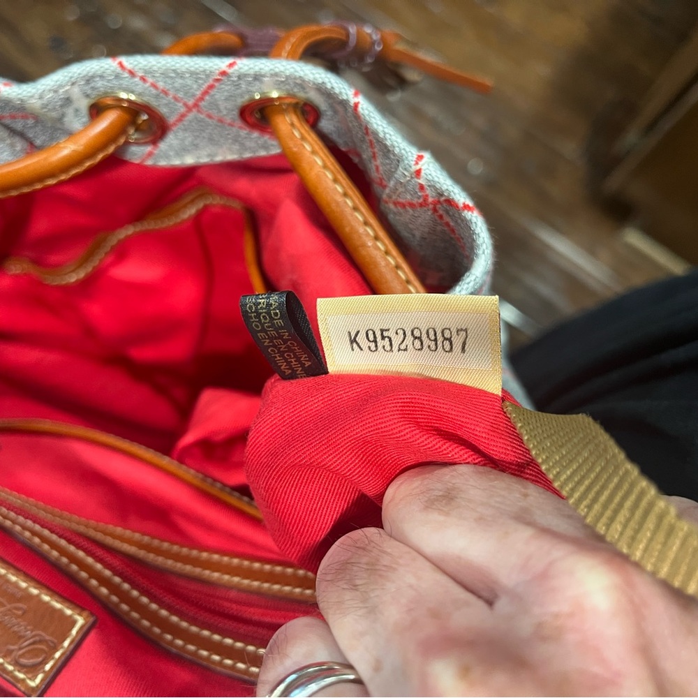 Dooney & Bourke Logo Backpack with Tassels, NWOT - Picture 10 of 12